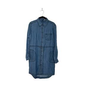 Athleta Womens Candid Chambray Shirt Dress Size XS
